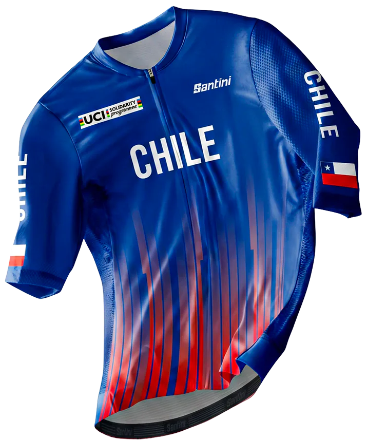 Maillot de course de l’équipe nationale du Chili produit pour le projet